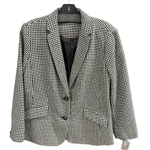 Blazer By Kasper In Checkered Pattern, Size: 16 Women's Boutique Suit