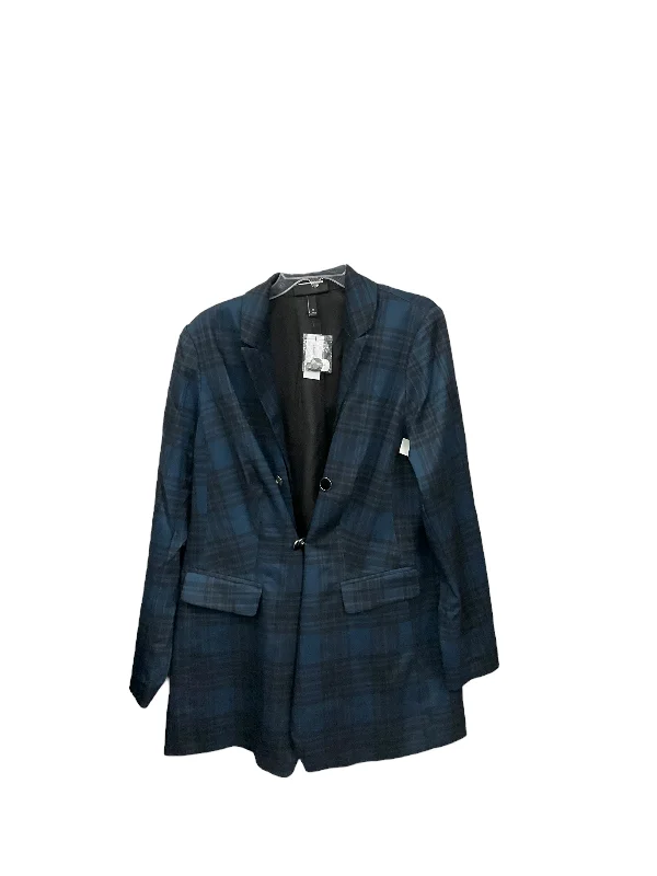Blazer By Lane Bryant In Plaid Pattern, Size: 16 Winter Women's Blazer