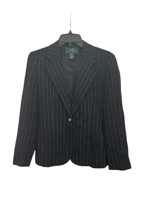 Blazer By Lauren By Ralph Lauren In Striped Pattern, Size: Petite   S Women's Brand Blazer