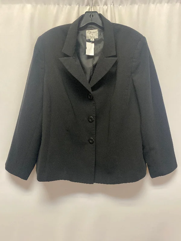 Blazer By Le Suit In Black, Size: 1x Women's Boutique Jacket