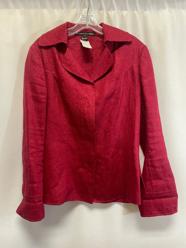 Blazer By Linda Allard In Red, Size: M Women's Formal Blazer