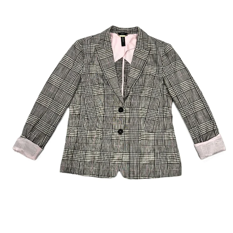 Blazer By Marccain In Plaid Pattern, Size: S High-End Women's Suit
