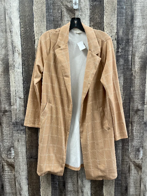 Blazer By Melloday In Tan, Size: S Women's Handmade Blazer