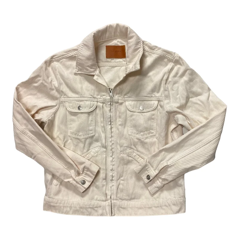 Blazer By SANDRO In Cream, Size: L Women's Lightweight Blazer