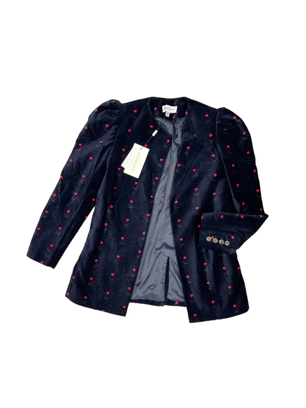 Blazer By Something Navy In Navy, Size: Xxs Women's Patchwork Suit