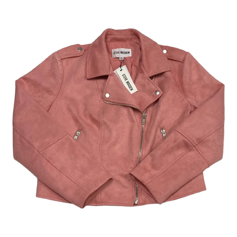 Blazer By Steve Madden In Pink, Size: Xl Women's Elegant Jacket