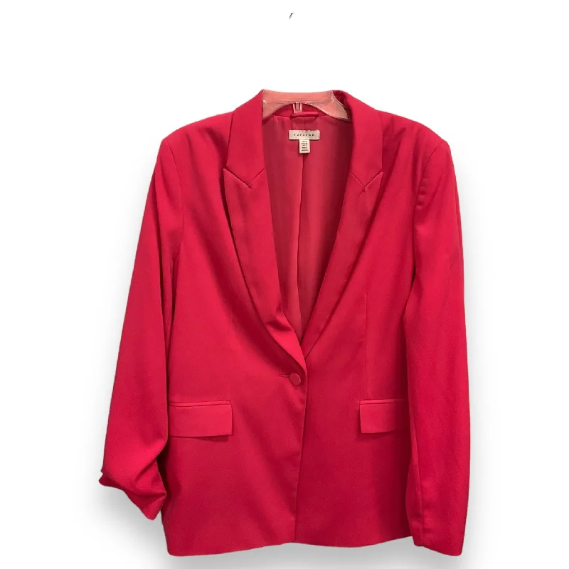 Blazer By Topshop In Pink, Size: L Women's Boutique Suit