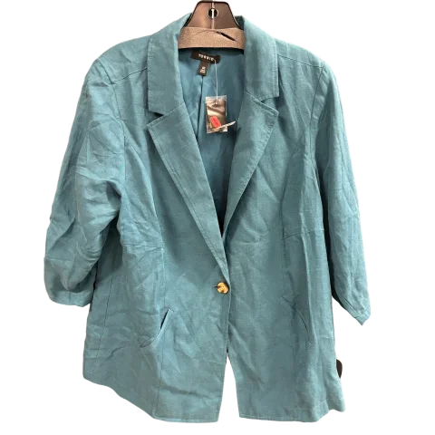 Blazer By Torrid In Teal, Size: M Women's Luxurious Jacket