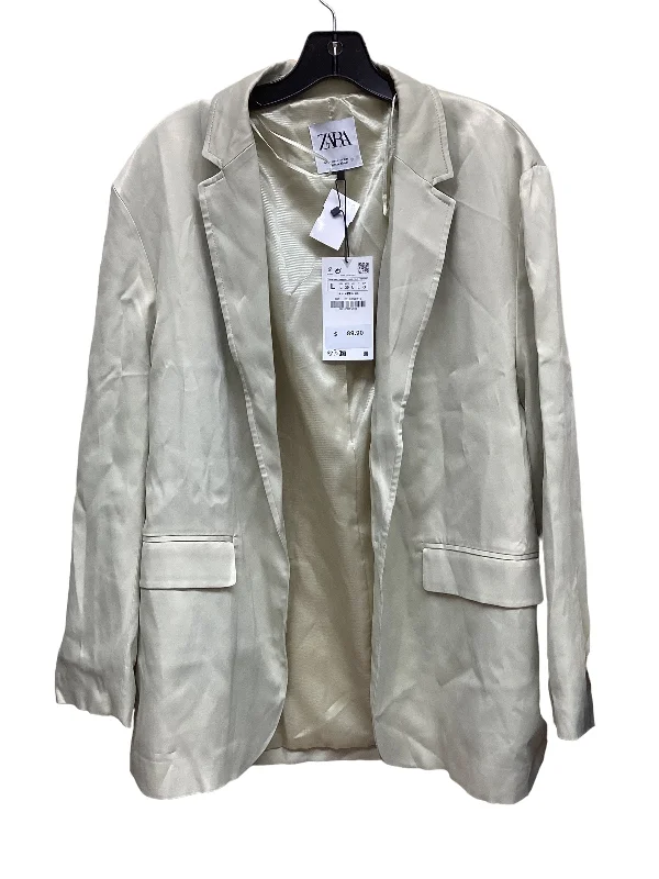Blazer By Zara In Green, Size: L Women's Plaid Suit