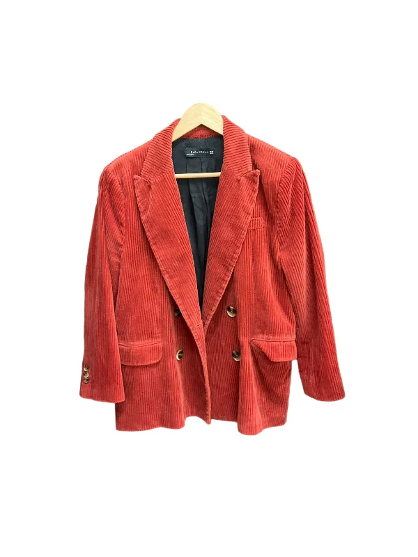 Blazer By Zara Women In Red, Size: Xl Women's Luxurious Jacket