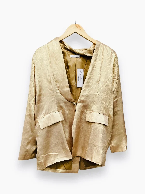 NWT Blazer By 12th Tribe In Gold, Size: Xs Women's Luxurious Jacket