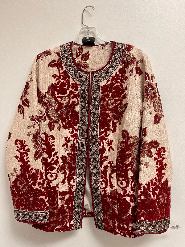 Pink & Red Blazer Soft Surroundings, Size M Women's Fashion Blazer