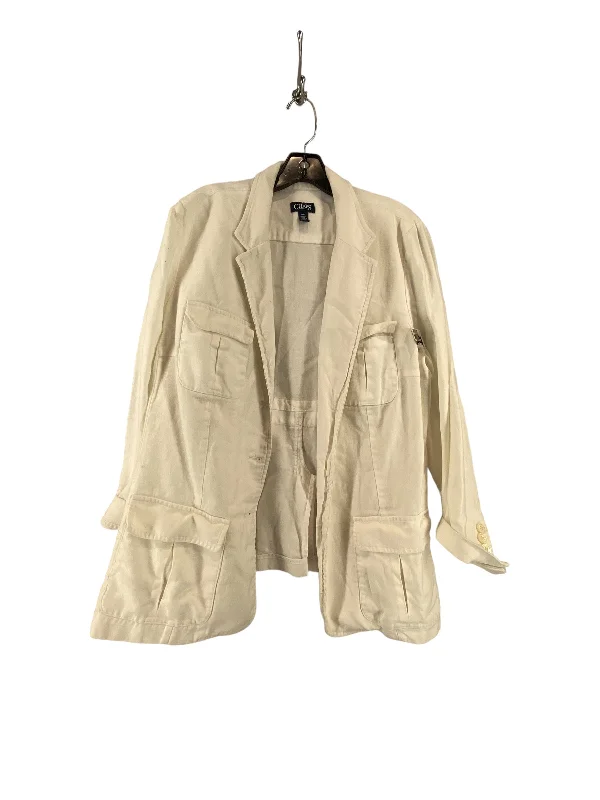 White Blazer Chaps, Size 18 Women's Designer Suit