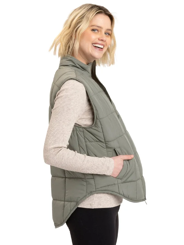 Aubri Packable Puffer Vest Sporty Running Vest