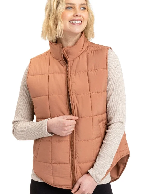 Aubri Packable Puffer Vest Thick Plush Vest