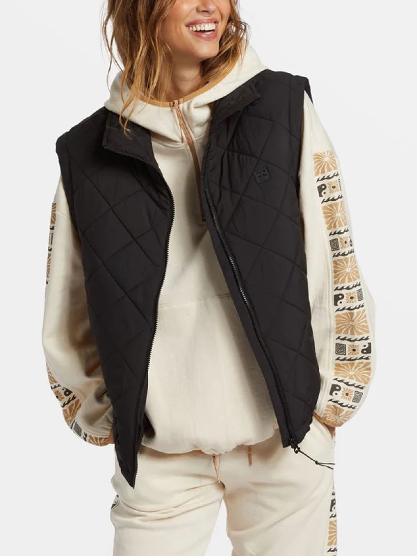 Transport Puffer Vest Wool Tweed Vest