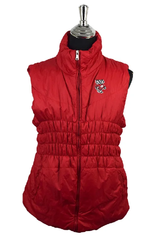 Wisconsin Badgers Puffer Vest High-Fashion Vest Coat