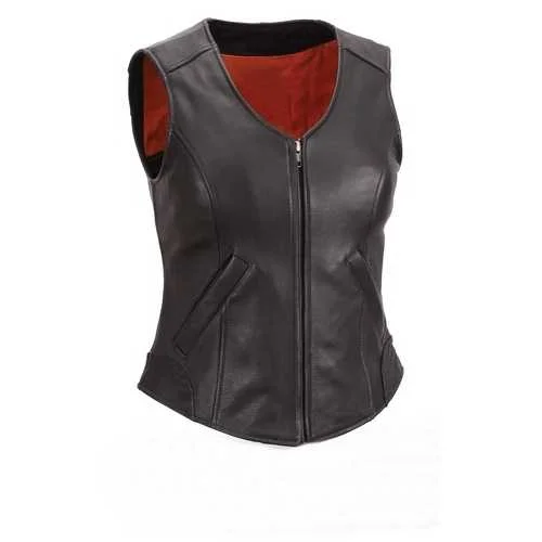 Women Leather Vest Chic Faux Suede Vest