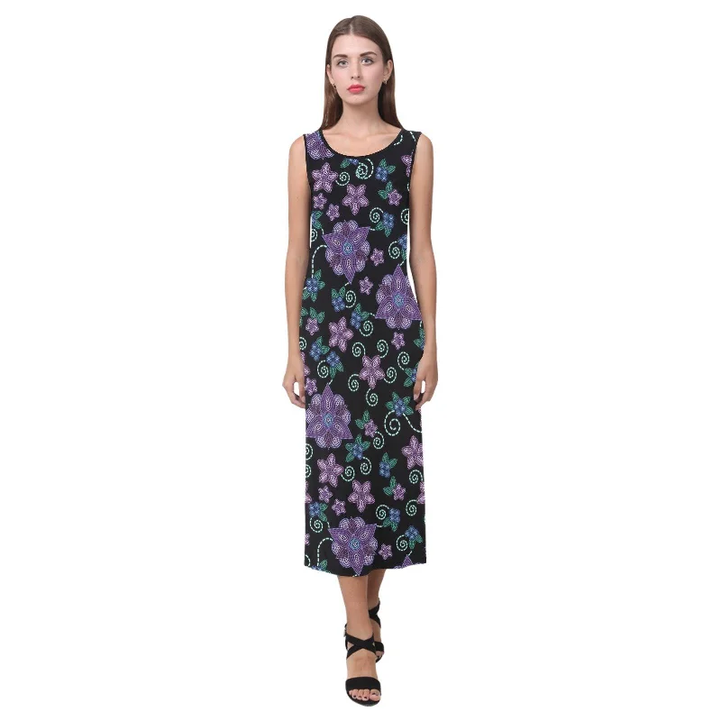 Berry Picking Phaedra Sleeveless Open Fork Long Dress Tunics Modern contemporary