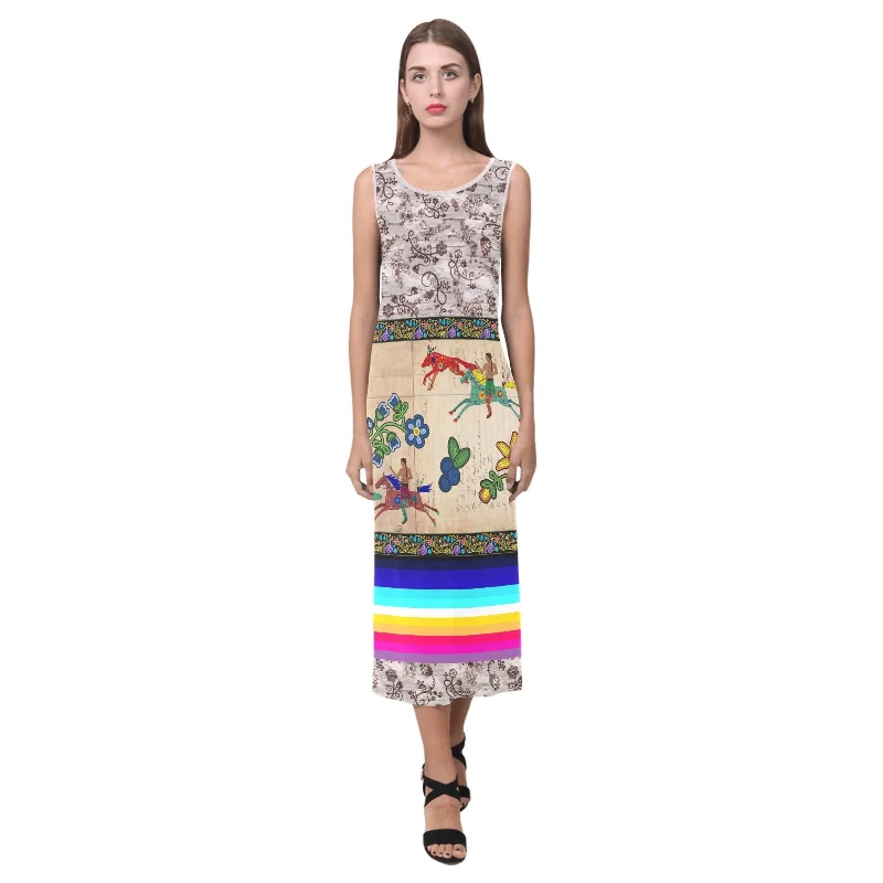 Brothers Race Phaedra Sleeveless Open Fork Long Dress Tunics Trousers formal