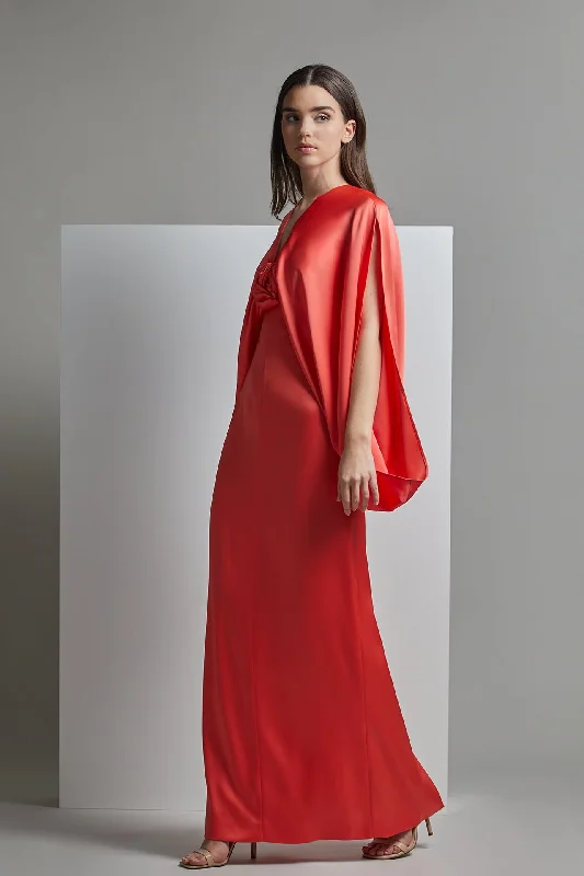 Cape sleeves A line dress Tunics Chic fashionable