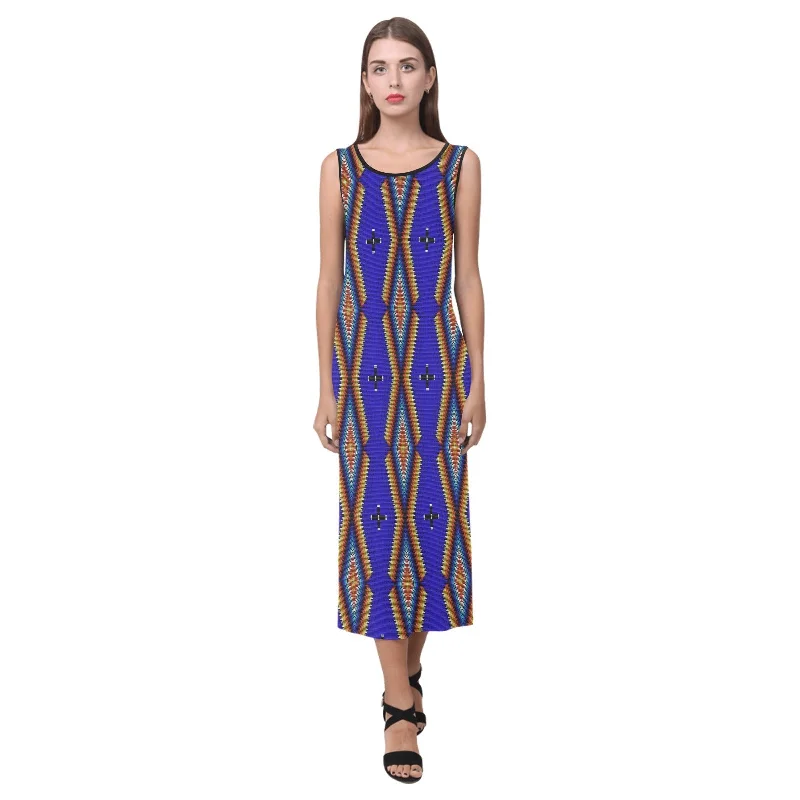 Diamond in the Bluff Blue Phaedra Sleeveless Open Fork Long Dress Tunics Recommended stylist Diamond in the Bluff Blue Phaedra Sleeveless Open Fork Long Dress Tunics Recommended stylist