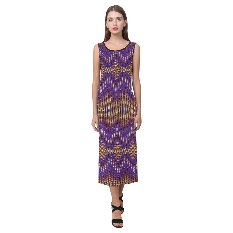 Fire Feather Purple Phaedra Sleeveless Open Fork Long Dress Tunics Running lightweight Fire Feather Purple Phaedra Sleeveless Open Fork Long Dress Tunics Running lightweight