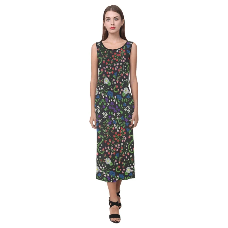 Grandmother Stories Midnight Phaedra Sleeveless Open Fork Long Dress Tunics Trendy modern Grandmother Stories Midnight Phaedra Sleeveless Open Fork Long Dress Tunics Trendy modern