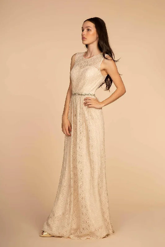 Jewel Embellished Waist Lace Long Mother Of The Bride Dress GLGL2611 sweetheart Neckline Romantic Jewel Embellished Waist Lace Long Mother Of The Bride Dress GLGL2611 sweetheart Neckline Romantic