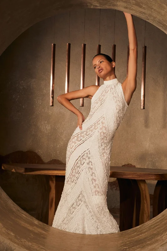 Charo Ruiz Kivah Long Dress Tunics Office stylish