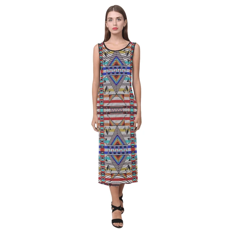Medicine Blessing White Phaedra Sleeveless Open Fork Long Dress Halter Neckline Beach Medicine Blessing White Phaedra Sleeveless Open Fork Long Dress Halter Neckline Beach