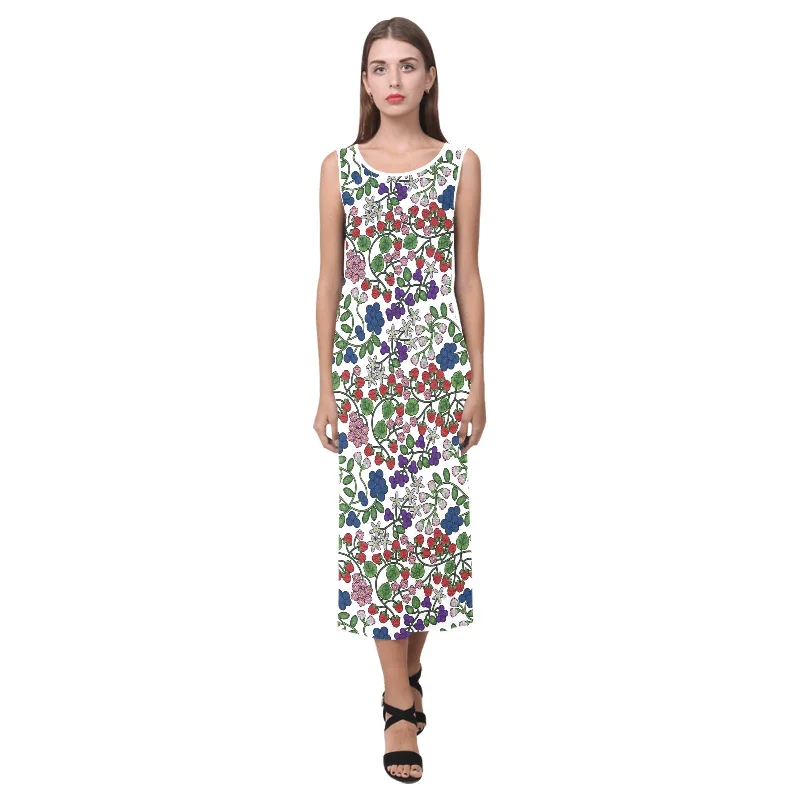 Takwakin Harvest White Phaedra Sleeveless Open Fork Long Dress Tunics Travel practical Takwakin Harvest White Phaedra Sleeveless Open Fork Long Dress Tunics Travel practical