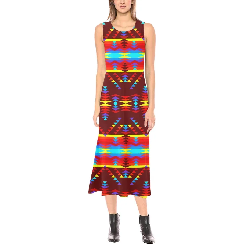 Visions of Lasting Peace Phaedra Sleeveless Open Fork Long Dress Tunics Stylish modern Visions of Lasting Peace Phaedra Sleeveless Open Fork Long Dress Tunics Stylish modern