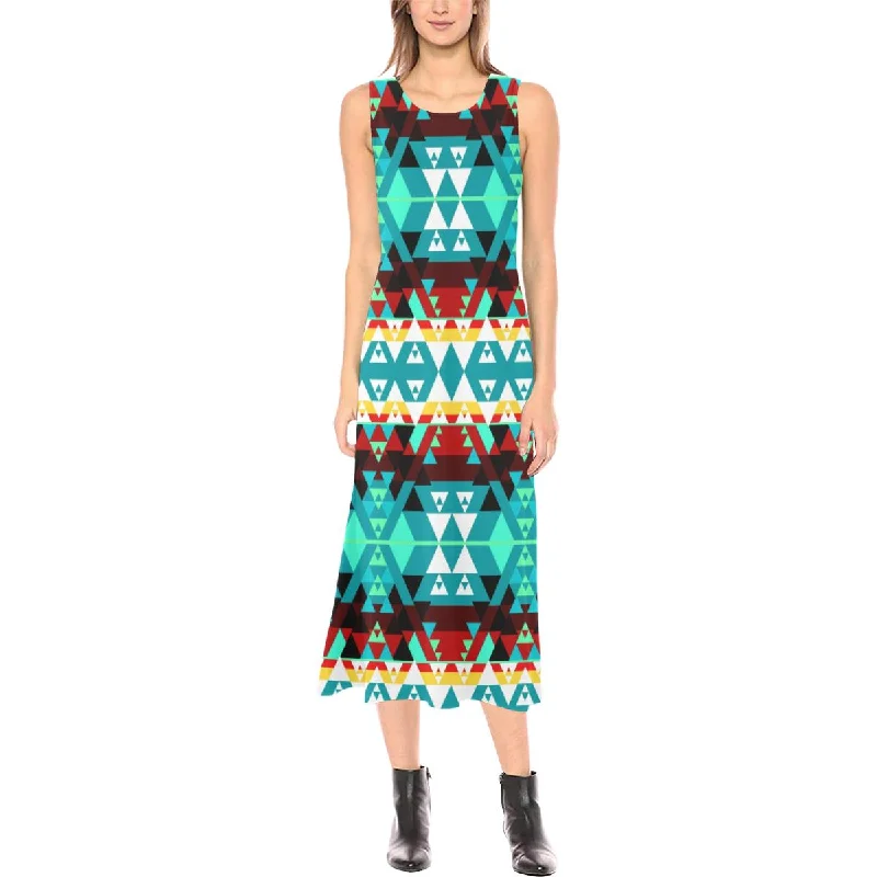 Writing on Stone Wheel Phaedra Sleeveless Open Fork Long Dress Tunics Luxurious high-end Writing on Stone Wheel Phaedra Sleeveless Open Fork Long Dress Tunics Luxurious high-end