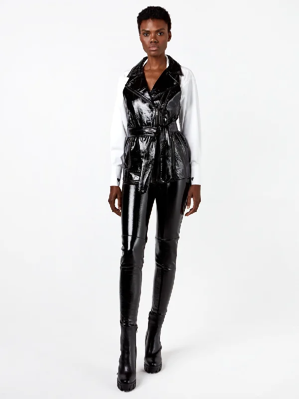 MERCURY RECYCLED LEATHER VEST Office Blazer Vest