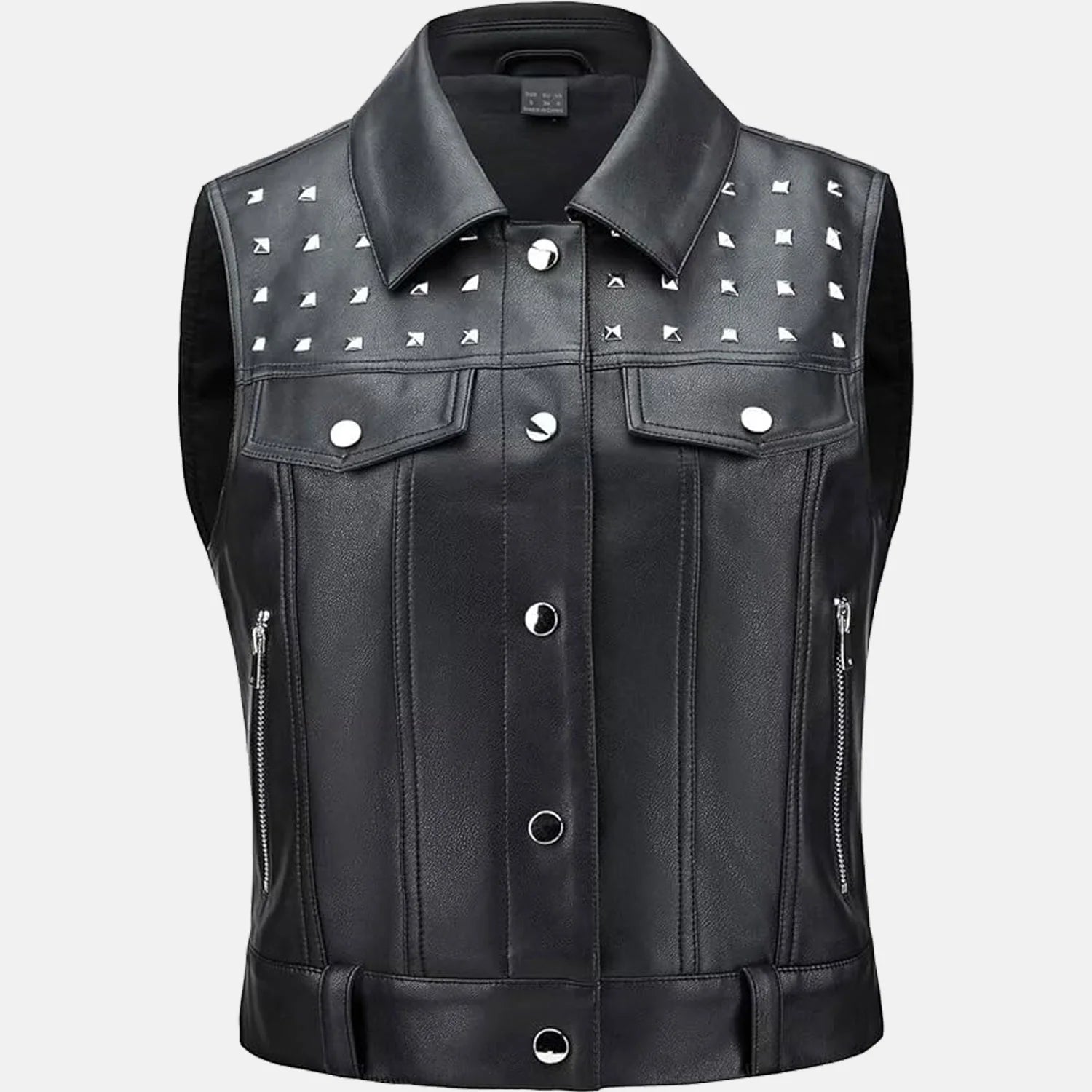 Urban Grit Leather Vest for Women Quilted Down Vest