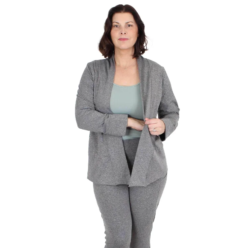 Flow Cardigan | Steel Layered Multi-layer Single Layer