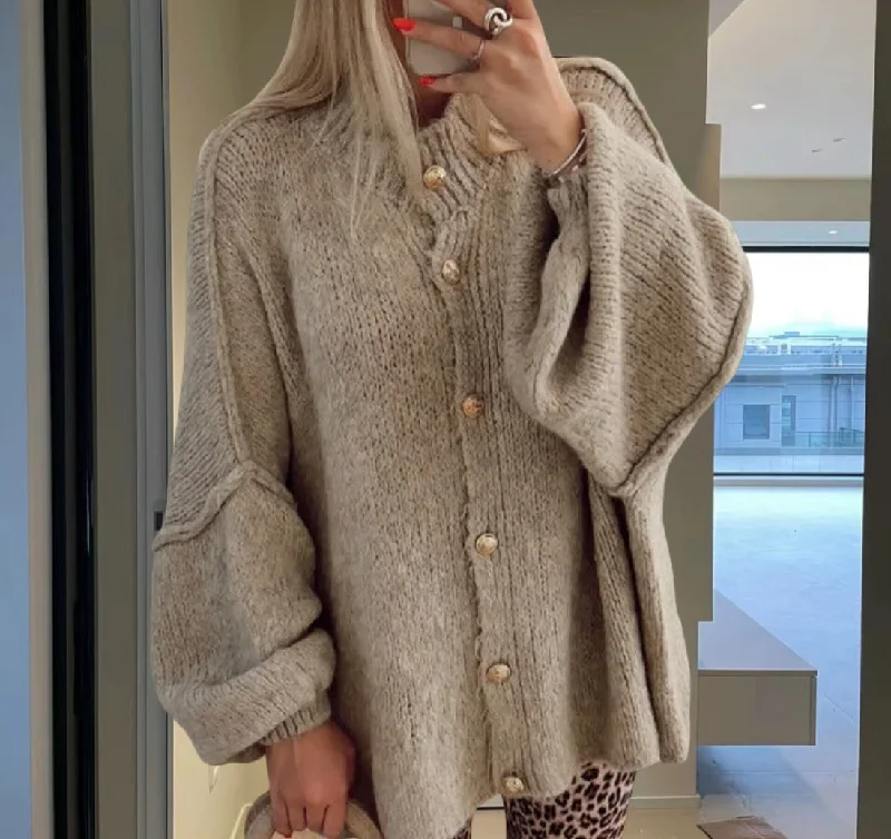 Casual Button Cardigan Sweater Anti-Pilling Anti-Shrink Durable