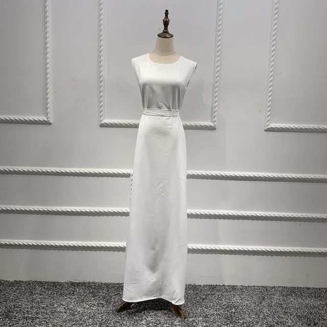 white inside dress