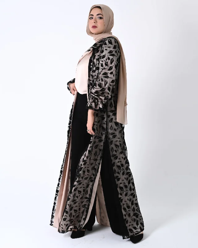 Two Layeres Maxi Cardigan - Allura Print Jacquard Patchwork
