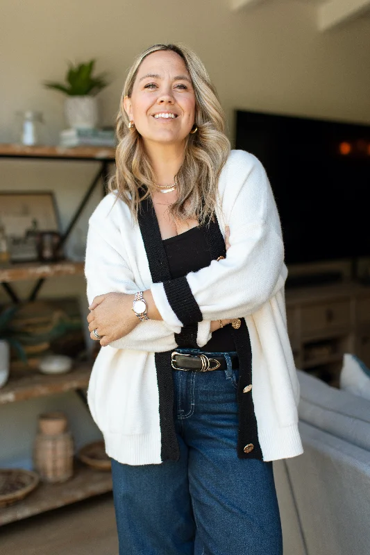 Emilee Cardigan Satin Blend Silk Blend Wool Blend