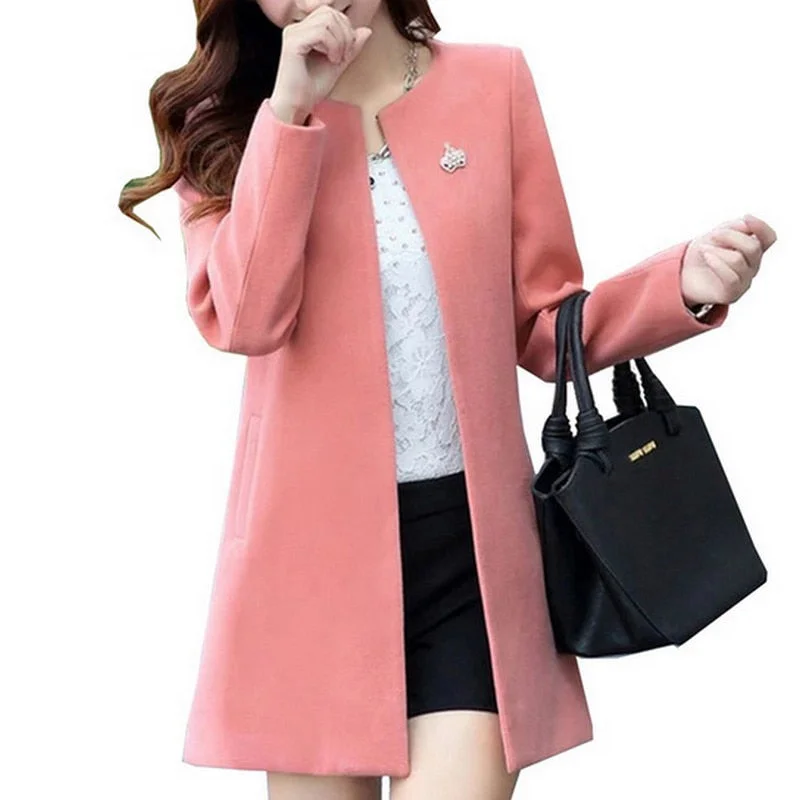 Fashion Round Neck Long Sleeve Women Coats S-XXL Solid Color Casaco Feminino Loose Cardigan 2019 Autumn Slim Thin Outerwear Spandex Rayon Corduroy Fashion Round Neck Long Sleeve Women Coats S-XXL Solid Color Casaco Feminino Loose Cardigan 2019 Autumn Slim Thin Outerwear Spandex Rayon Corduroy