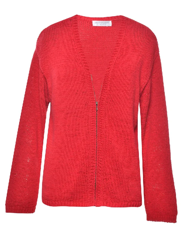Red Cardigan - L Cardigan Knitwear Sweater