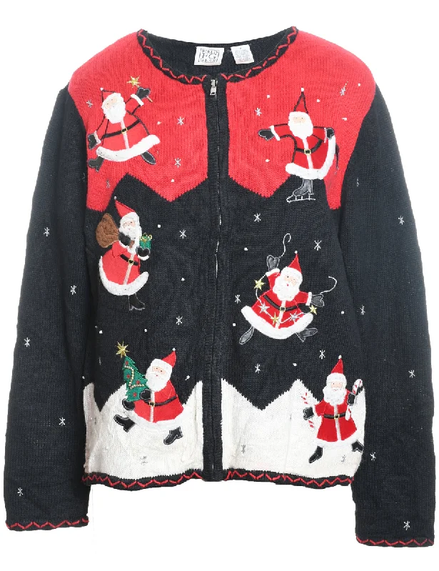 Santa Claus Christmas Cardigan - M Casual Formal Business