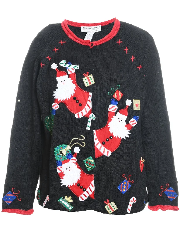 Santa Claus Christmas Cardigan - S Lightweight Heavyweight Midweight