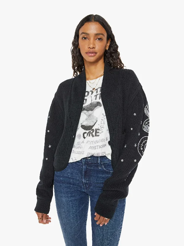 The Puff Sleeve Cardigan - Up Your Sleeve Polka Dot Checkered Tartan