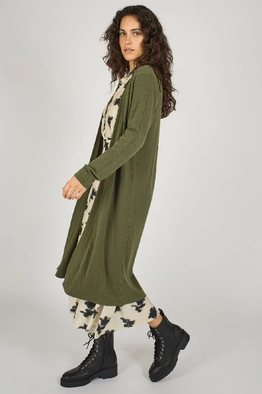 Tuscan Hills Eddie Cardigan in Green Stylish Fashionable Trendy